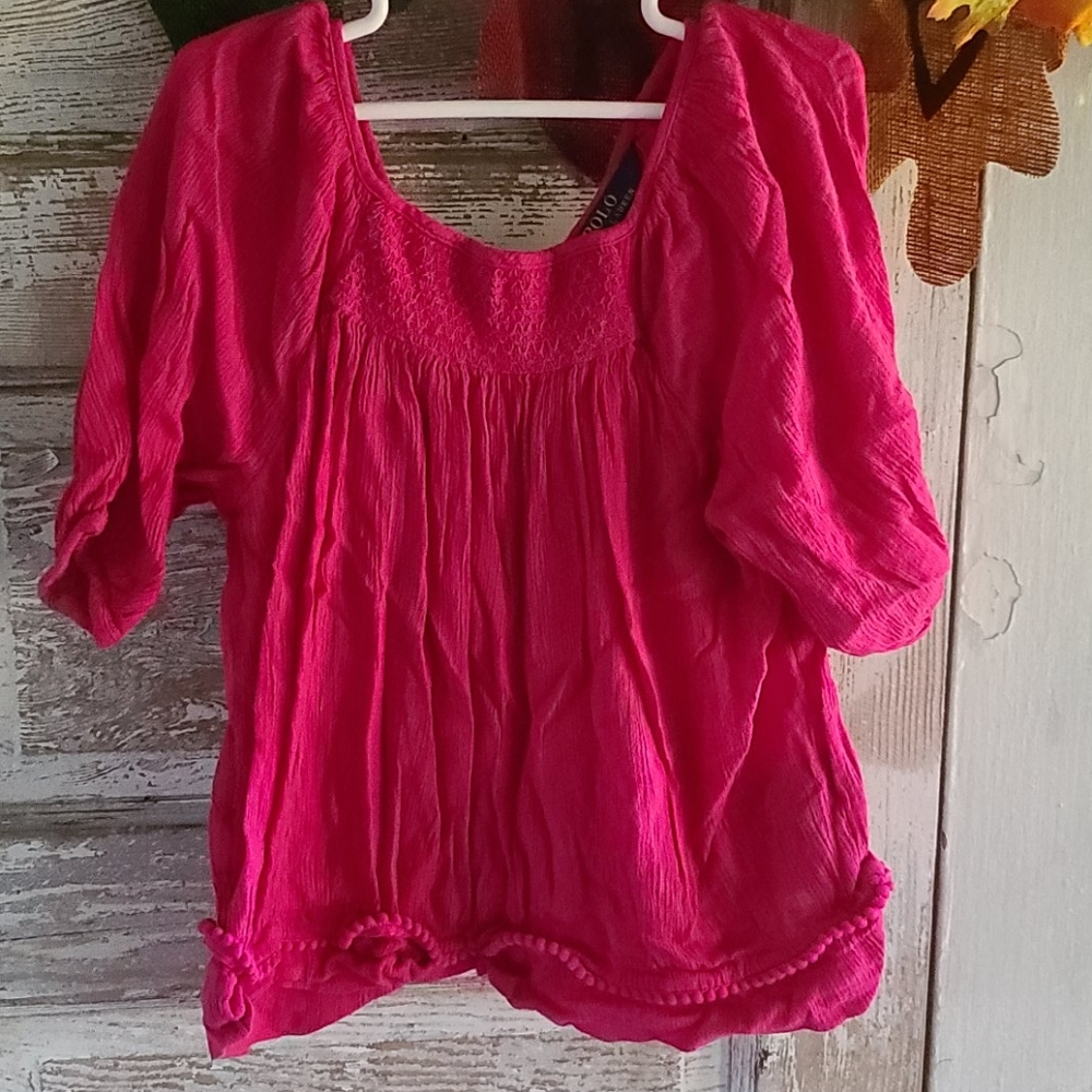 Polo shirt girls size 6x